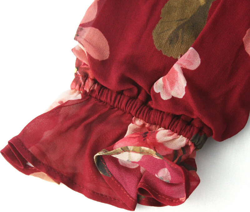 TWINSET GIRL Abito in Georgette Stampa Fiori - 8A