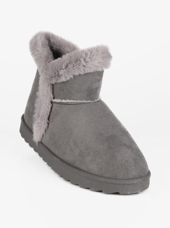 Original Marines Stivaletto Basso Imbottito Scarpe Da Neve Donna Grigio Taglia 36