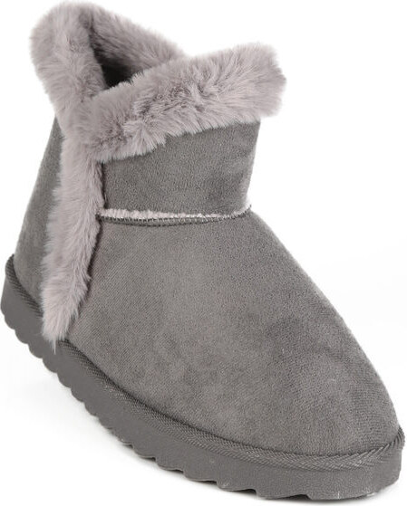 Original Marines Stivaletto Basso Imbottito Scarpe Da Neve Donna Grigio Taglia 36