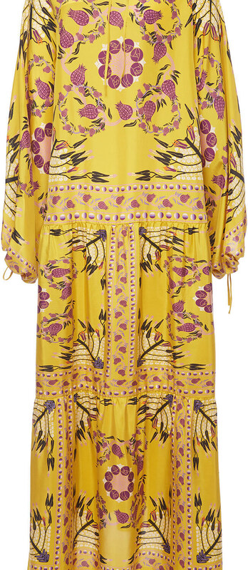 La DoubleJ Treasure Trove gend - Vesta Dress (Placée) Melograno Giallo Placée S 100% Silk