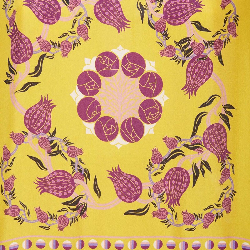 La DoubleJ Treasure Trove gend - Vesta Dress (Placée) Melograno Giallo Placée S 100% Silk