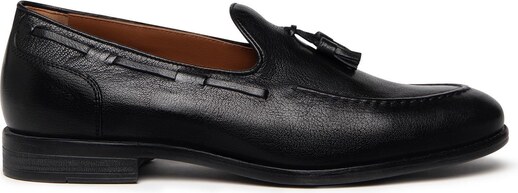 NeroGiardini E302780UE Mocassino uomo in pelle nera