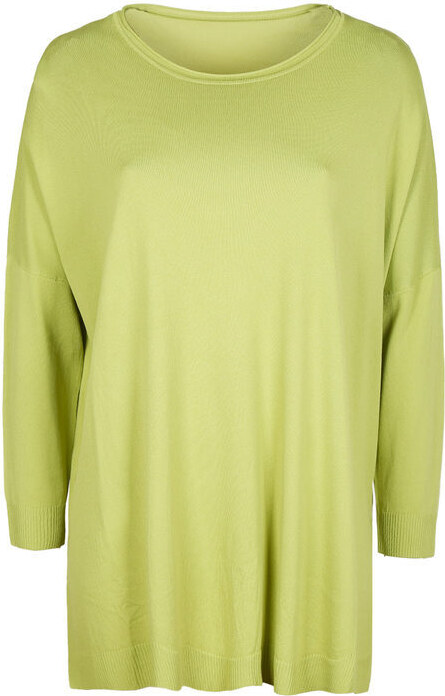 Solada Maglia Leggera Donna Oversize T-shirt Manica Lunga Verde Taglia Unica