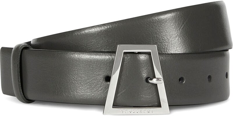 CINTURA TRUSSARDI CON FIBBIA SQUADRATA, Colore Grigio