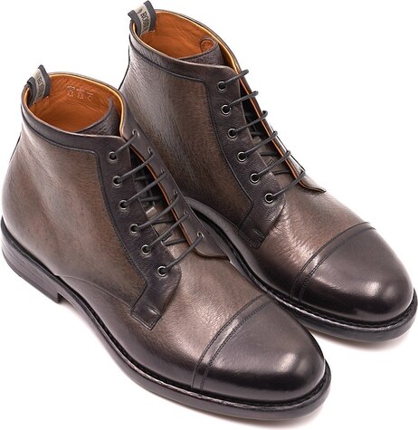STIVALETTO ROSSI IN PELLE GRIGIO, Colore Grigio
