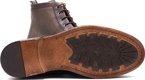 STIVALETTO ROSSI IN PELLE GRIGIO, Colore Grigio