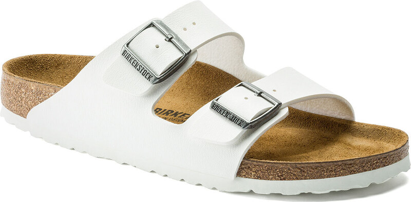 Birkenstock Arizona Birko-Flor White Regular Fit Donne - Sandali Birkenstock - Bianco - 0552681-7.5