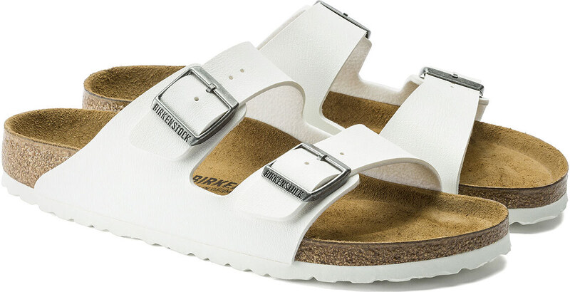 Birkenstock Arizona Birko-Flor White Regular Fit Donne - Sandali Birkenstock - Bianco - 0552681-7.5
