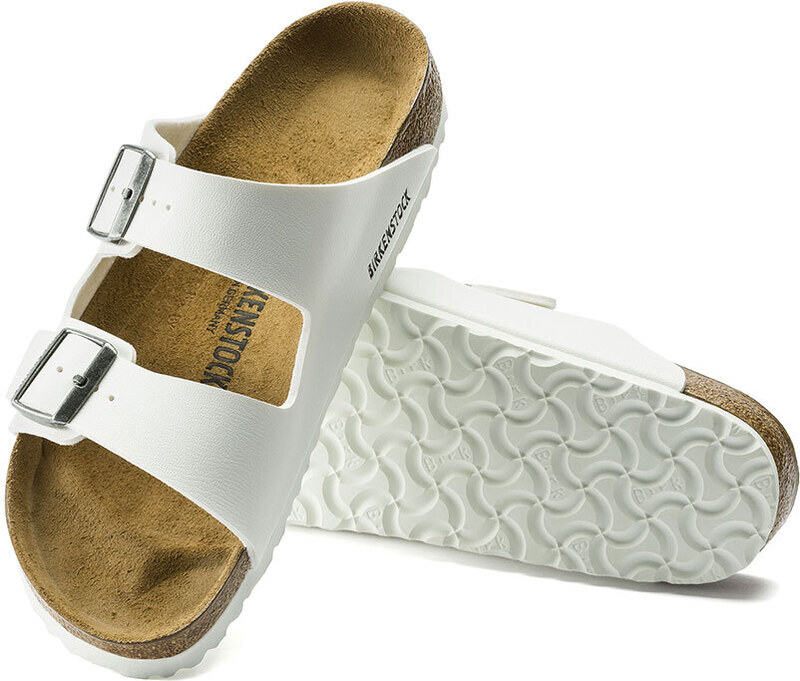 Birkenstock Arizona Birko-Flor White Regular Fit Donne - Sandali Birkenstock - Bianco - 0552681-7.5