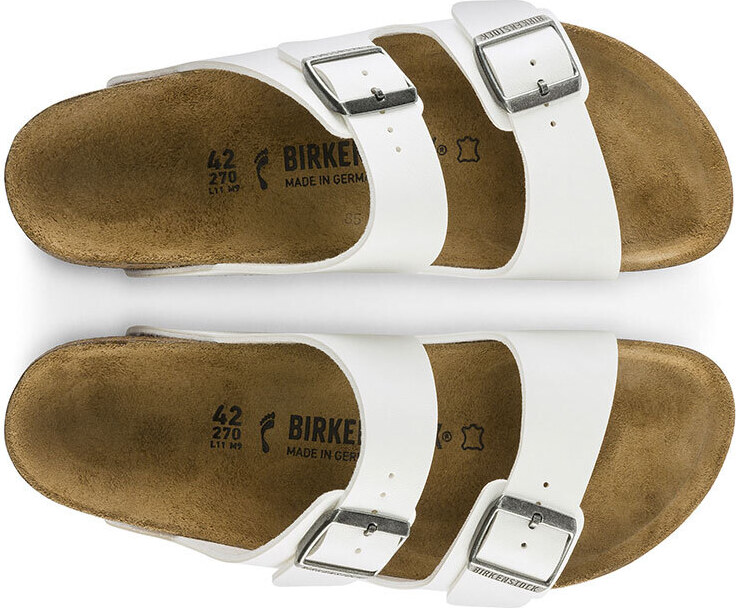 Birkenstock Arizona Birko-Flor White Regular Fit Donne - Sandali Birkenstock - Bianco - 0552681-7.5