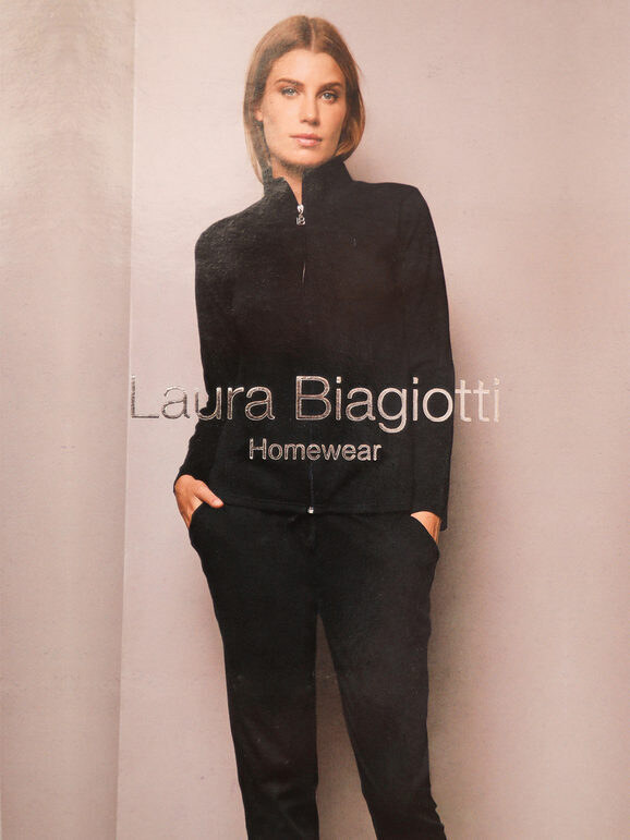 Laura Biagiotti Completo Sportivo Donna 2 Pezzi In Cotone Tute Sportive Nero Taglia S