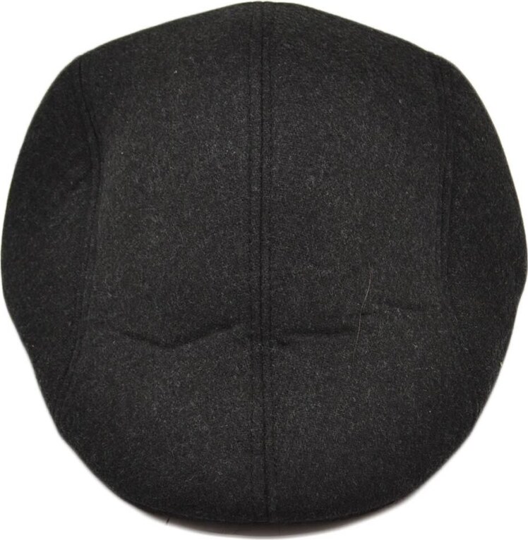 Malu Shoes Berretto Coppola Piatta Strillone Uomo Invernale Tessuto Foderato Nero Berretto Regolabile