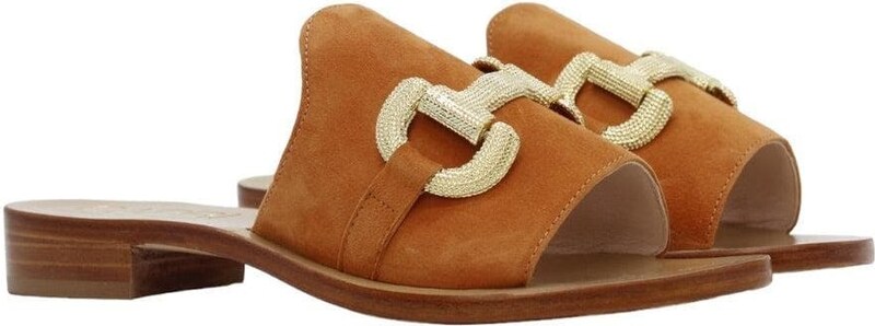 Capri Vittorio Citro Ciabatte con applicazione catena