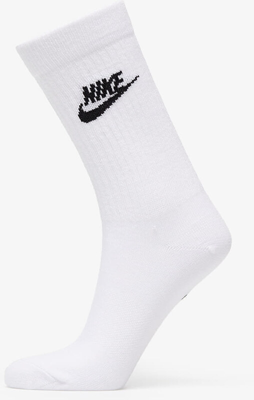 Nike NSW Everyday Essential Crew Socks 3-Pack White/ Black L