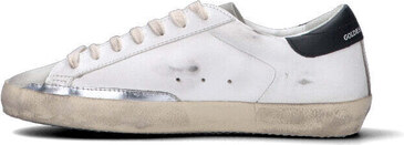 GOLDEN GOOSE SUPER-STAR SKATE Sneaker uomo bianca/nera in pelle SNEAKERS