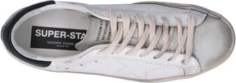 GOLDEN GOOSE SUPER-STAR SKATE Sneaker uomo bianca/nera in pelle SNEAKERS