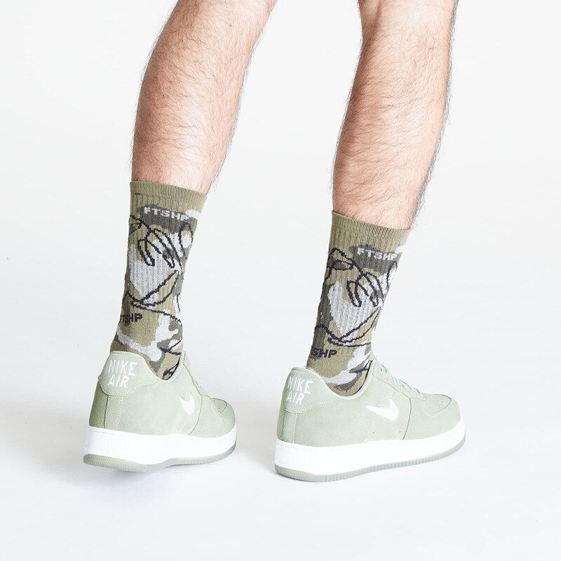 FTSHP Calzini Footshop The Basketball Socks Olive Camo 39-42