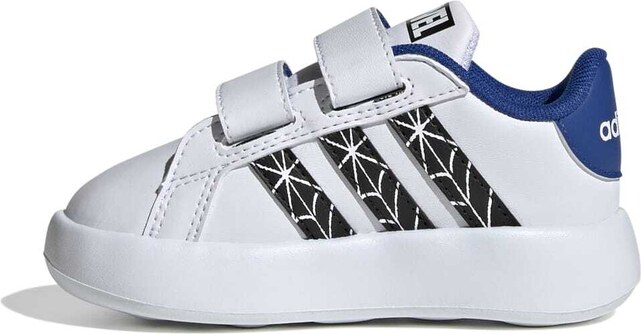 Sneakers primi passi bianche da bambino con stampa Spiderman adidas Grand Court CF I