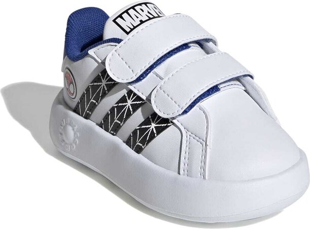 Sneakers primi passi bianche da bambino con stampa Spiderman adidas Grand Court CF I