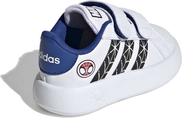 Sneakers primi passi bianche da bambino con stampa Spiderman adidas Grand Court CF I