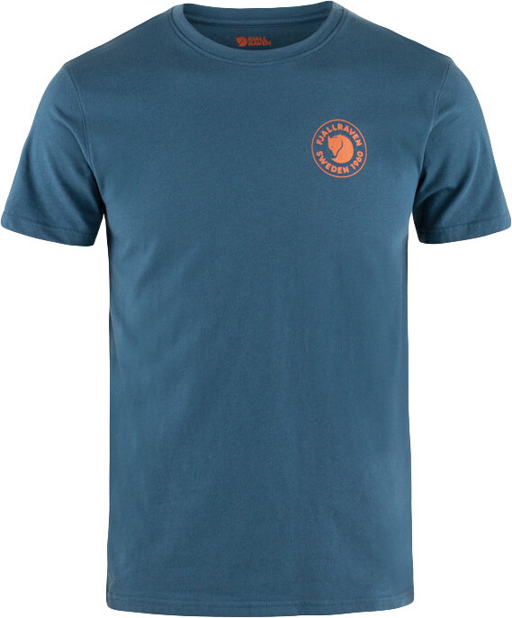 Fjällräven Logo T-Shirt M Uomini - Magliette Fjällräven - Blu - F87313-534-S
