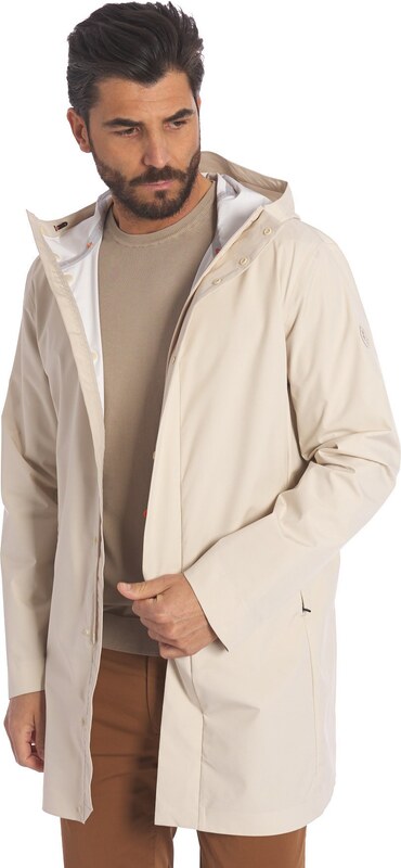 CAPPOTTO SAVE THE DUCK LEGGERO CON CAPPUCCIO DACEY, Colore Sabbia