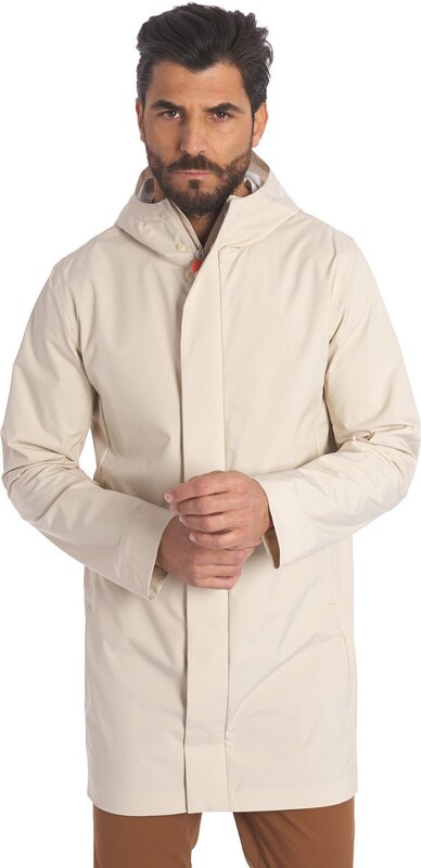 CAPPOTTO SAVE THE DUCK LEGGERO CON CAPPUCCIO DACEY, Colore Sabbia