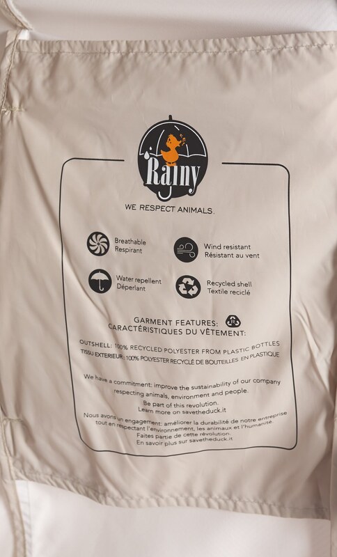 CAPPOTTO SAVE THE DUCK LEGGERO CON CAPPUCCIO DACEY, Colore Sabbia