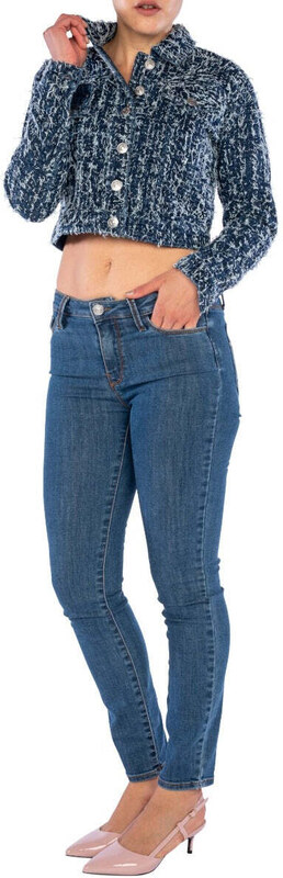 MY TWIN TWINSET Giacca in Jeans con Boucl? - XS