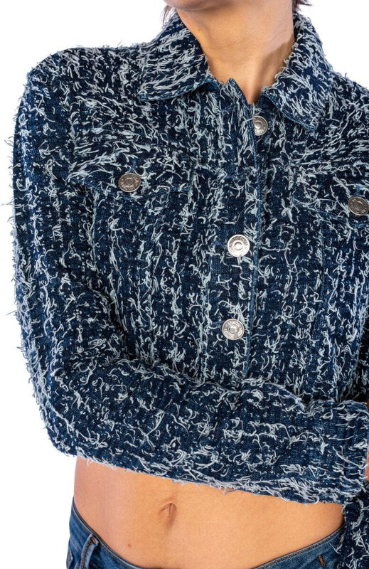 MY TWIN TWINSET Giacca in Jeans con Boucl? - XS