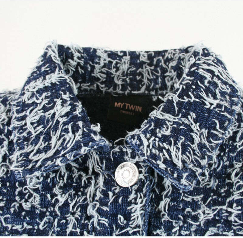 MY TWIN TWINSET Giacca in Jeans con Boucl? - XS