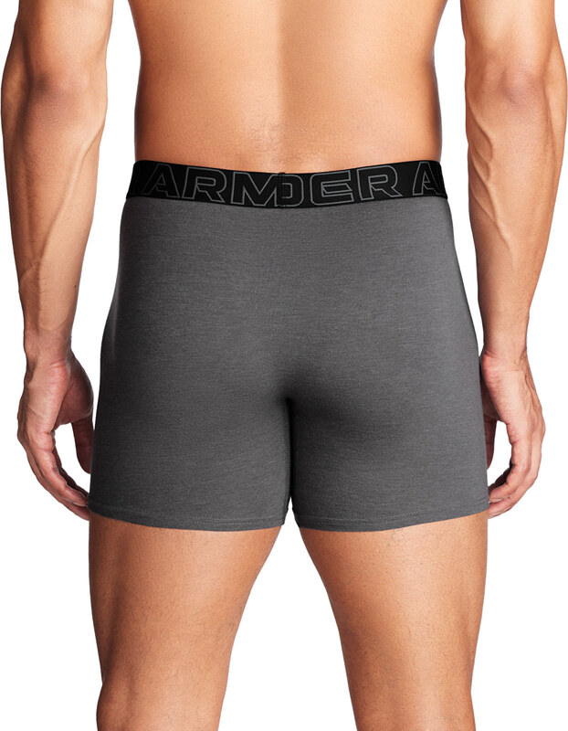 Boxer Under Armour M Perf Cotton 6in 3-Pack Grey XXXXXL