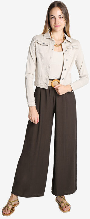 Solada Giacca In Jeans Donna Beige Taglia L