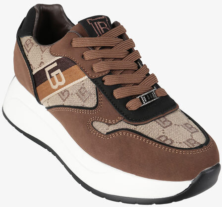 Laura Biagiotti Sneakers Donna Stringate Con Platform Marrone Taglia 37