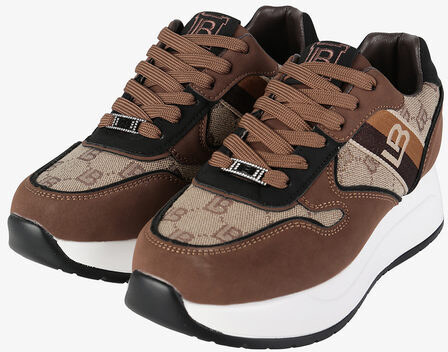 Laura Biagiotti Sneakers Donna Stringate Con Platform Marrone Taglia 37