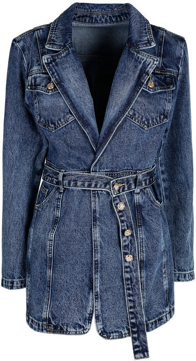 Solada Cappotto Donna In Jeans Giacche Taglia M