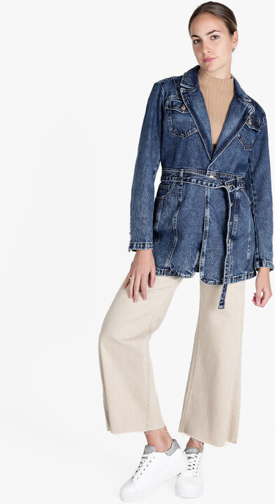 Solada Cappotto Donna In Jeans Giacche Taglia M