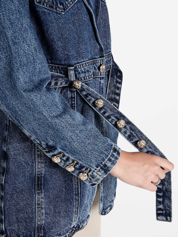 Solada Cappotto Donna In Jeans Giacche Taglia M