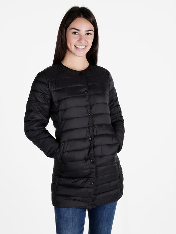 Solada Giubbino Donna 100 Grammi Con Bottoni Piumini Invernali Nero Taglia M