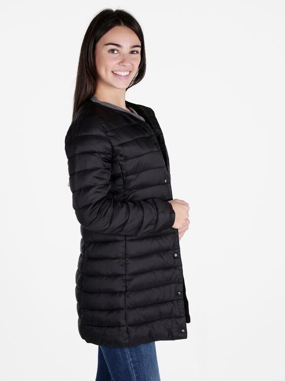 Solada Giubbino Donna 100 Grammi Con Bottoni Piumini Invernali Nero Taglia M