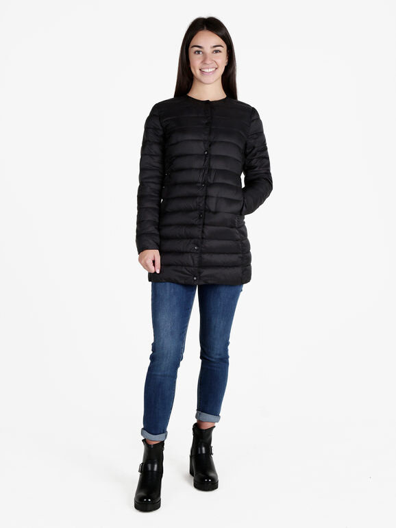 Solada Giubbino Donna 100 Grammi Con Bottoni Piumini Invernali Nero Taglia M