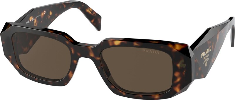 Prada Donna Prada PR 17WS 2AU8C1 Occhiali da sole Acetato Tartaruga Marrone Squadrata Normale