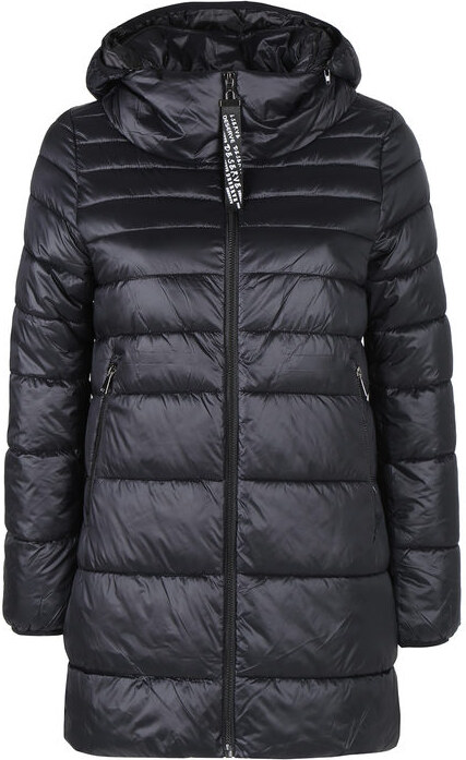 Ellen Rose Giubbotto Donna Imbottito Con Cappuccio Giacconi e Nero Taglia S