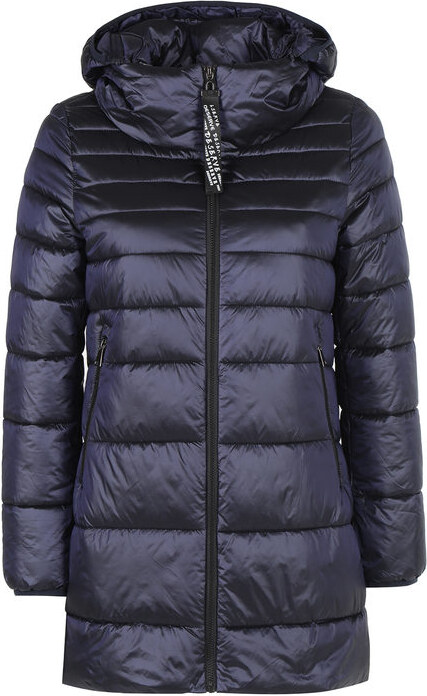 Ellen Rose Giubbotto Donna Imbottito Con Cappuccio Giacconi e Blu Taglia M