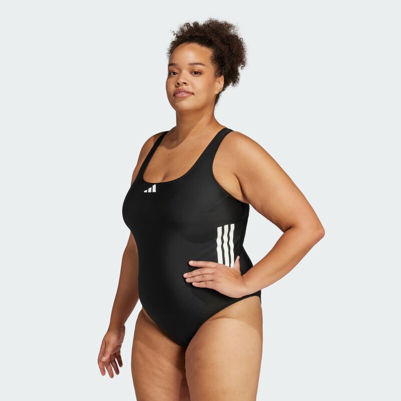 Adidas Costume da bagno 3-Stripes C-Back (Curvy)