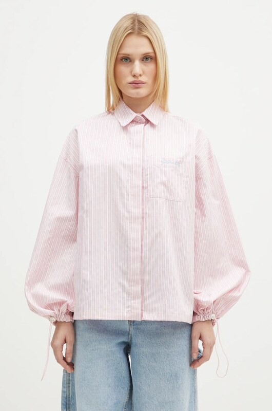 Fiorucci camicia in cotone Elasticated Balloon Sleeve