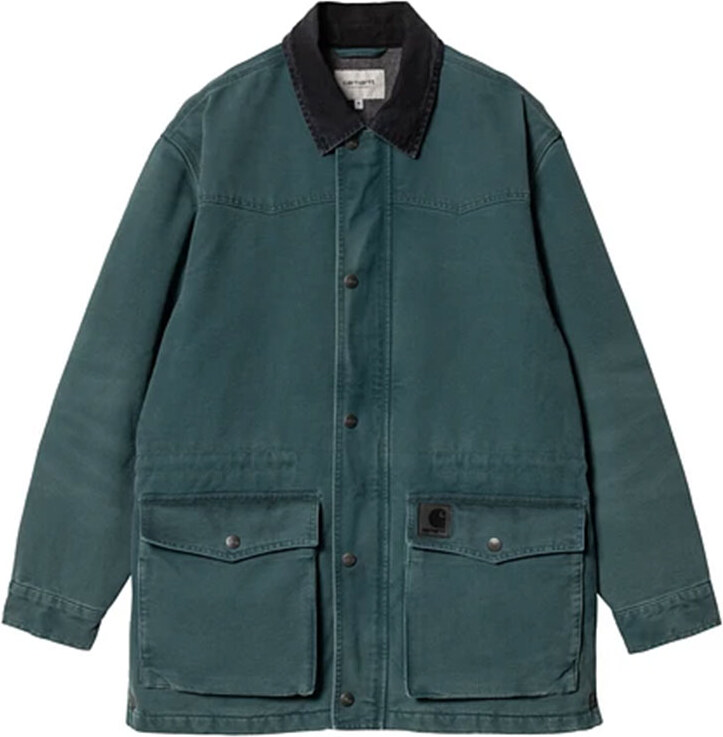 Carhartt WIP OG Santa Fe Coat Deep Lagoon Uomini - Giacche Carhartt WIP - Blu - I034314_2NC_4O-XL