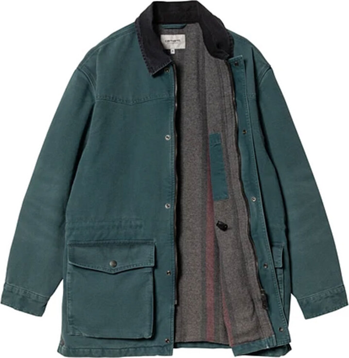 Carhartt WIP OG Santa Fe Coat Deep Lagoon Uomini - Giacche Carhartt WIP - Blu - I034314_2NC_4O-XL