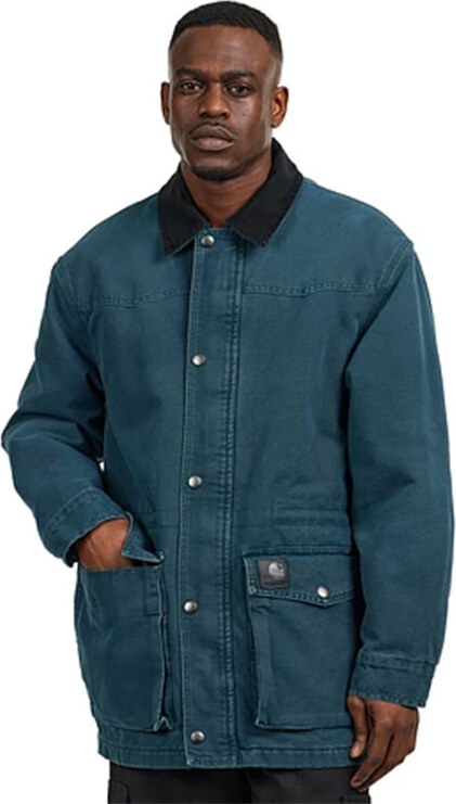 Carhartt WIP OG Santa Fe Coat Deep Lagoon Uomini - Giacche Carhartt WIP - Blu - I034314_2NC_4O-XL