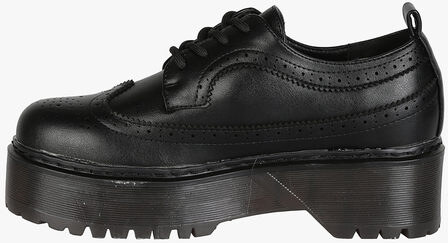 Gavi Francesine Donna Stringate Con Platform Nero Taglia 37